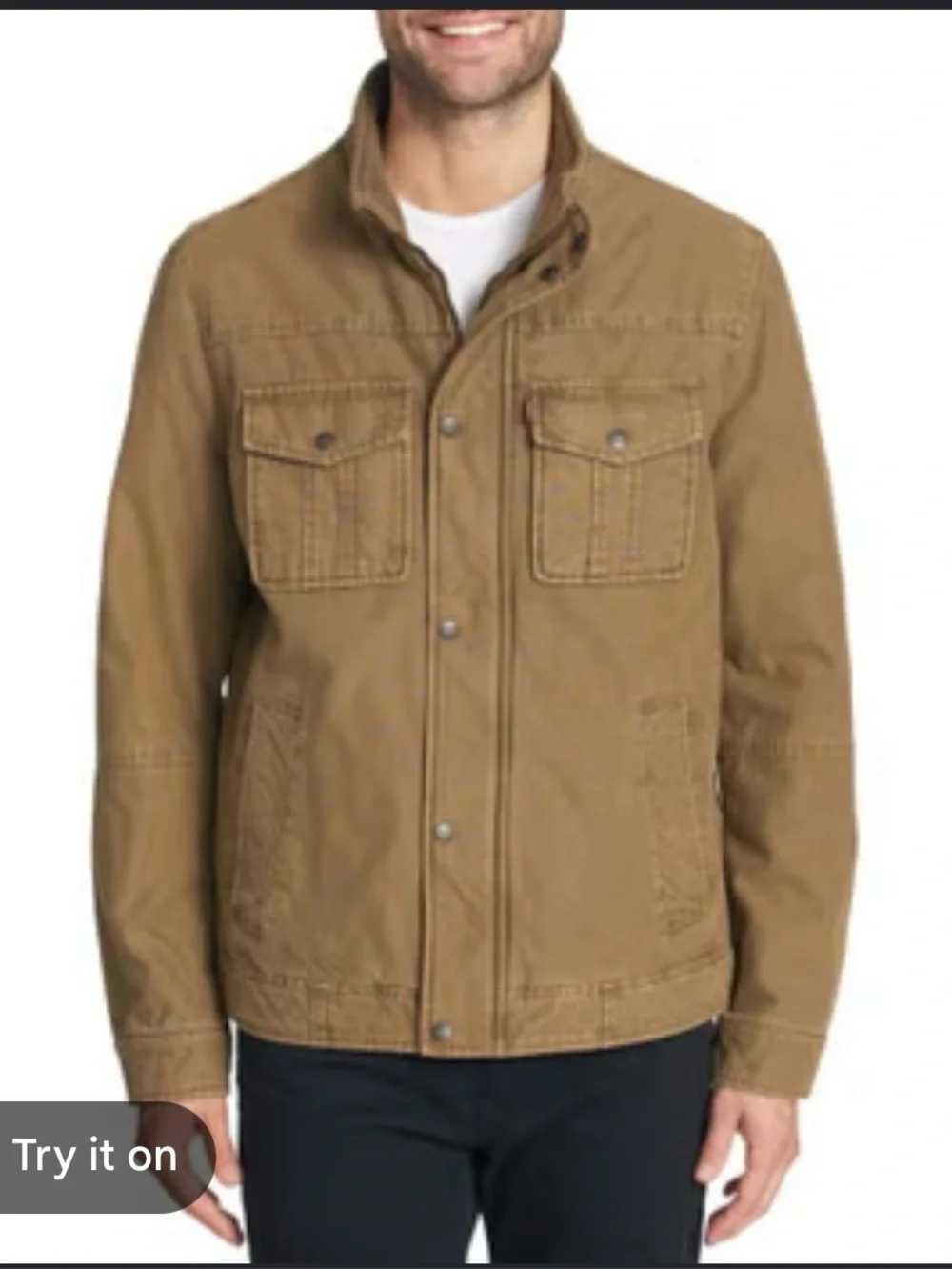 Levi's Olive Brown Military Field Jacket -NWOT